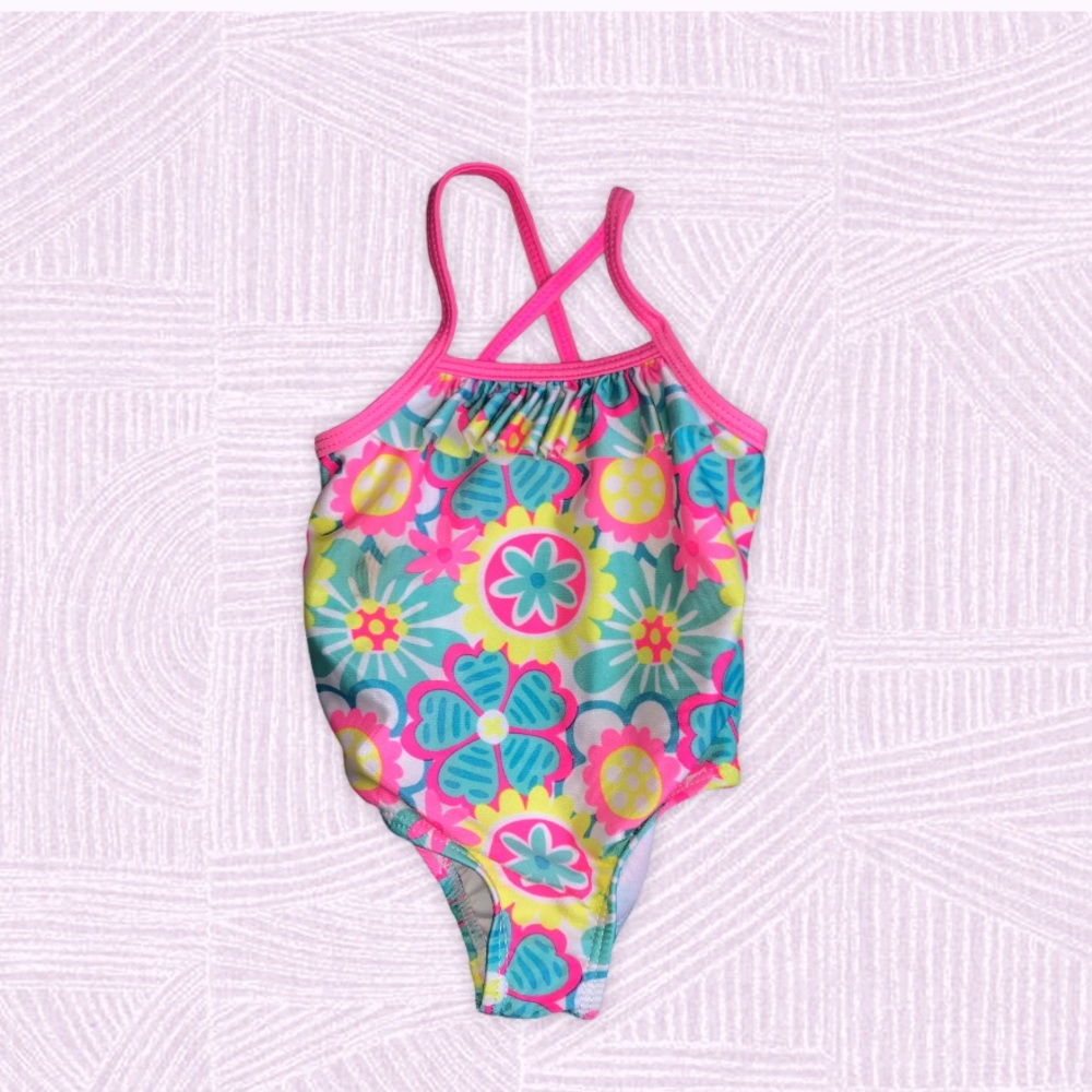 5/$25 Neon One Piece Swimsuit